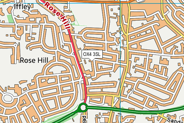 OX4 3SL map - OS VectorMap District (Ordnance Survey)