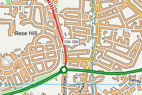 OX4 3SN map - OS VectorMap District (Ordnance Survey)