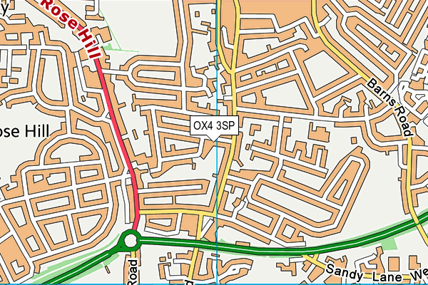 OX4 3SP map - OS VectorMap District (Ordnance Survey)
