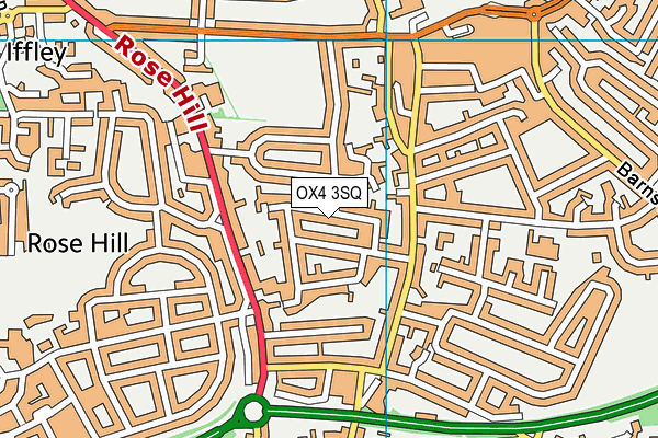 OX4 3SQ map - OS VectorMap District (Ordnance Survey)