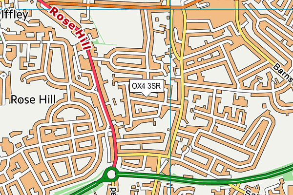 OX4 3SR map - OS VectorMap District (Ordnance Survey)