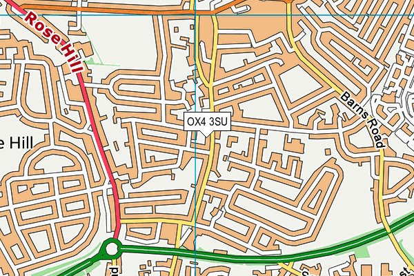OX4 3SU map - OS VectorMap District (Ordnance Survey)