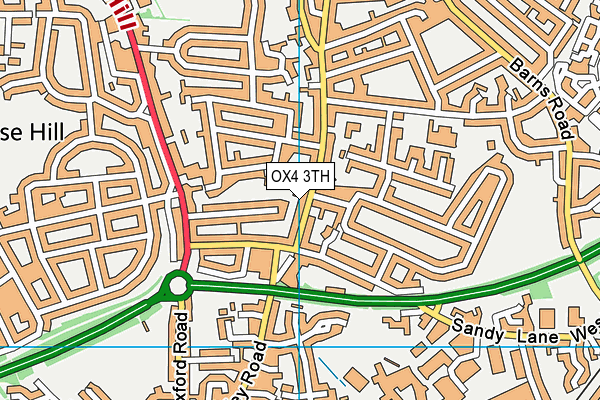 OX4 3TH map - OS VectorMap District (Ordnance Survey)