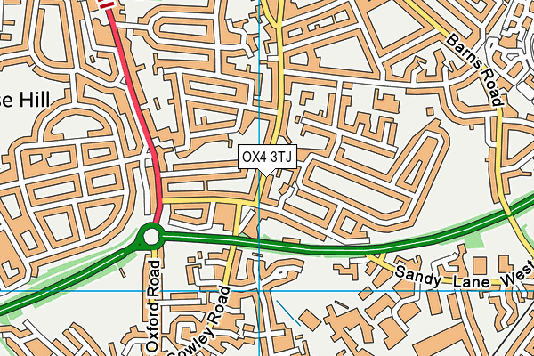 OX4 3TJ map - OS VectorMap District (Ordnance Survey)