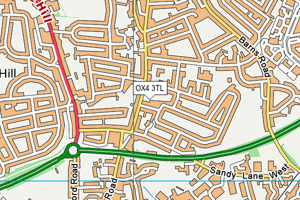 OX4 3TL map - OS VectorMap District (Ordnance Survey)