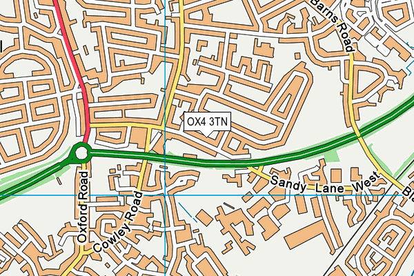 OX4 3TN map - OS VectorMap District (Ordnance Survey)