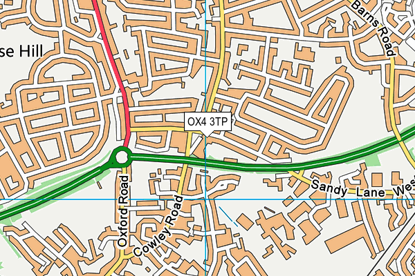 OX4 3TP map - OS VectorMap District (Ordnance Survey)