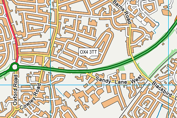 OX4 3TT map - OS VectorMap District (Ordnance Survey)