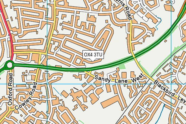 OX4 3TU map - OS VectorMap District (Ordnance Survey)