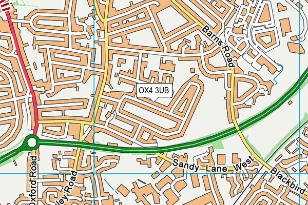 OX4 3UB map - OS VectorMap District (Ordnance Survey)