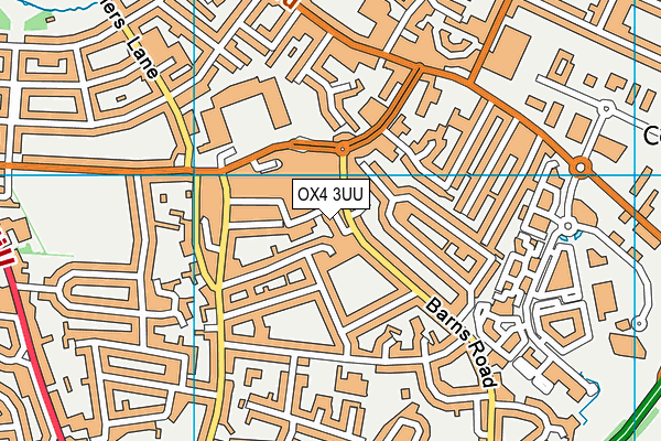 OX4 3UU map - OS VectorMap District (Ordnance Survey)