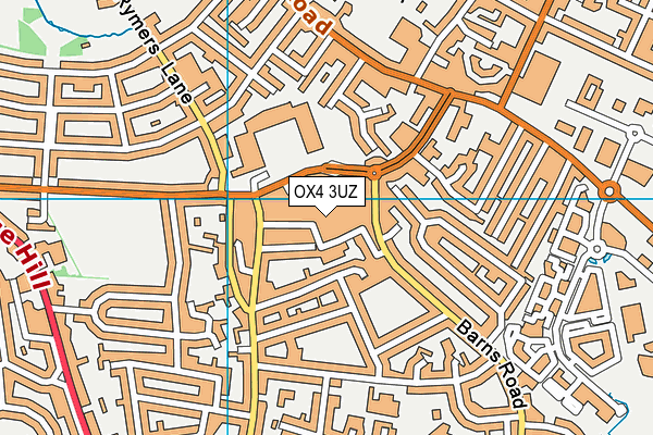 OX4 3UZ map - OS VectorMap District (Ordnance Survey)