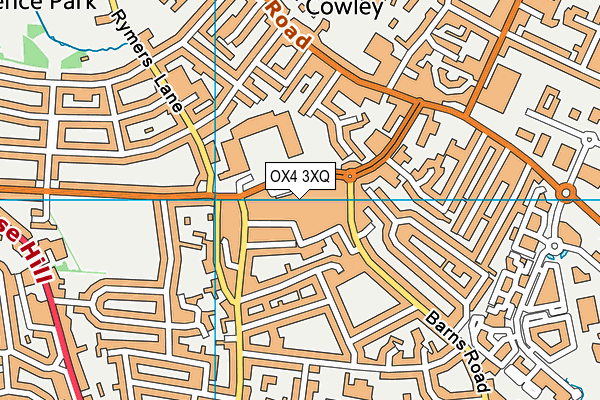 Feel Fit Gym map (OX4 3XQ) - OS VectorMap District (Ordnance Survey)