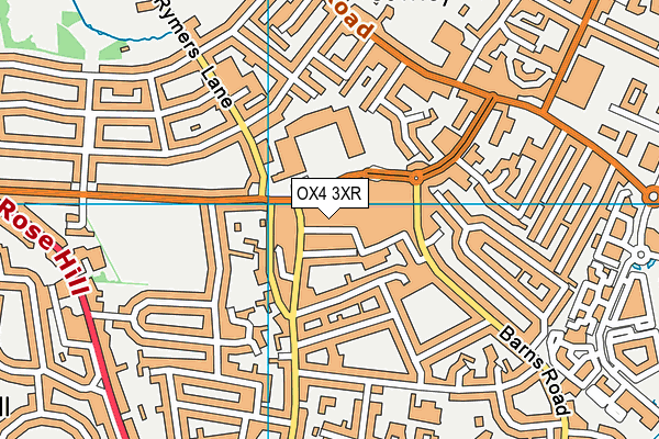 OX4 3XR map - OS VectorMap District (Ordnance Survey)