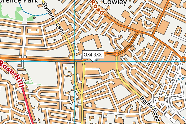 OX4 3XX map - OS VectorMap District (Ordnance Survey)