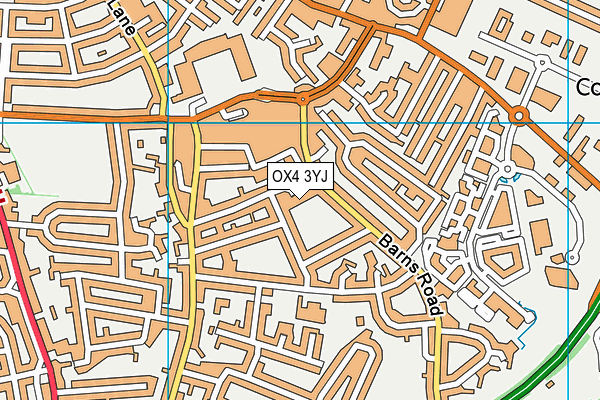 OX4 3YJ map - OS VectorMap District (Ordnance Survey)