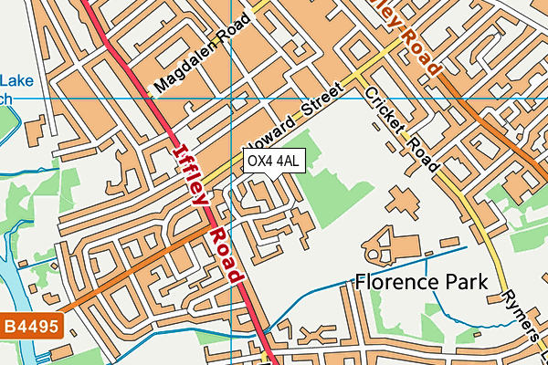 OX4 4AL map - OS VectorMap District (Ordnance Survey)