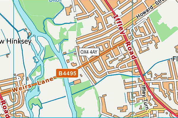 OX4 4AY map - OS VectorMap District (Ordnance Survey)