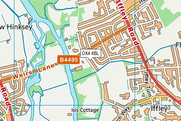 OX4 4BL map - OS VectorMap District (Ordnance Survey)