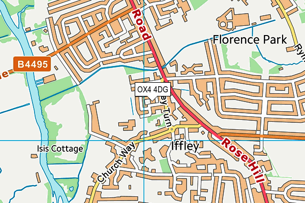 OX4 4DG map - OS VectorMap District (Ordnance Survey)