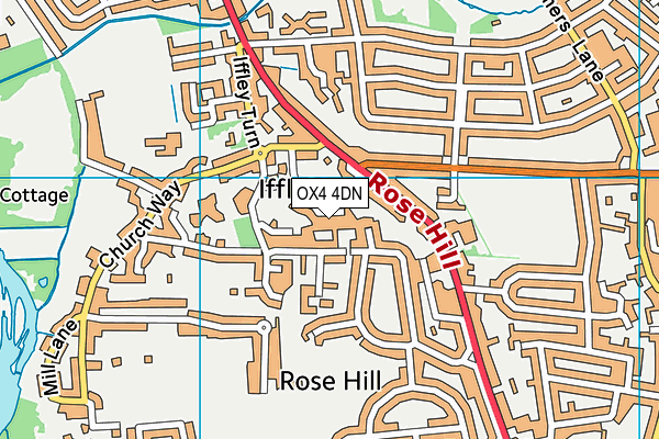 OX4 4DN map - OS VectorMap District (Ordnance Survey)