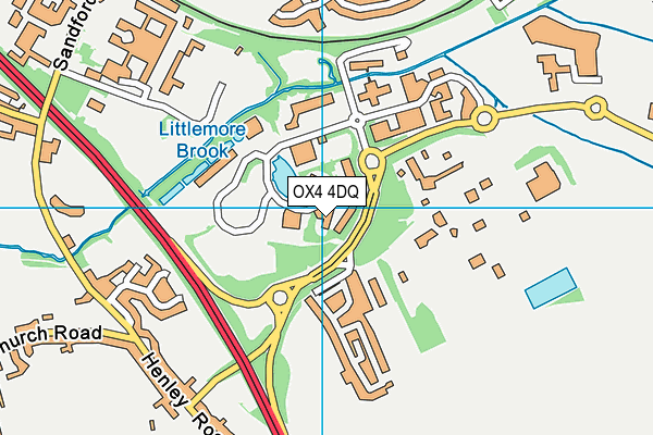 OX4 4DQ map - OS VectorMap District (Ordnance Survey)