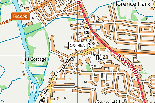 OX4 4EA map - OS VectorMap District (Ordnance Survey)