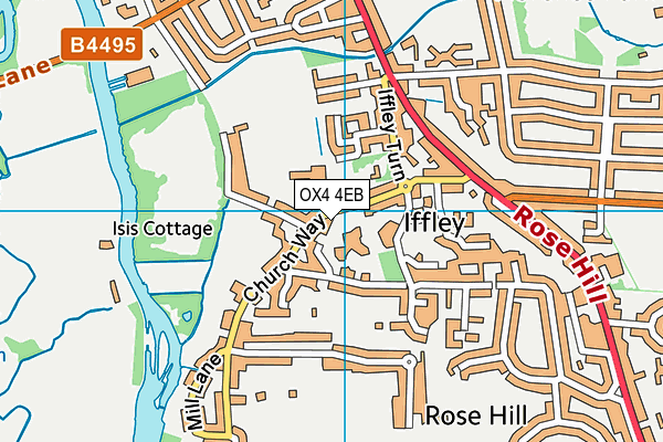 OX4 4EB map - OS VectorMap District (Ordnance Survey)