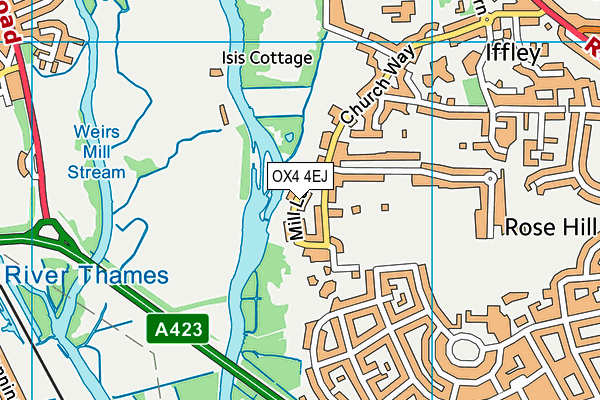 OX4 4EJ map - OS VectorMap District (Ordnance Survey)