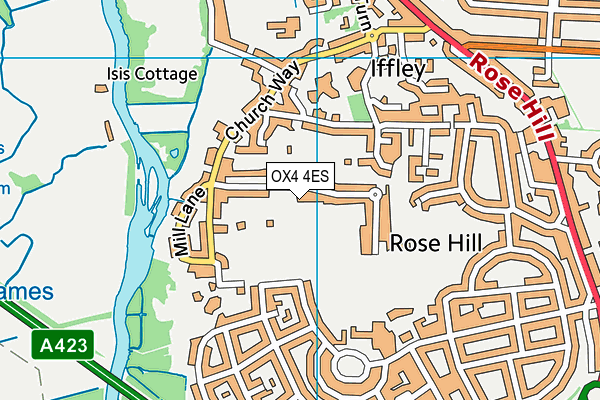 OX4 4ES map - OS VectorMap District (Ordnance Survey)