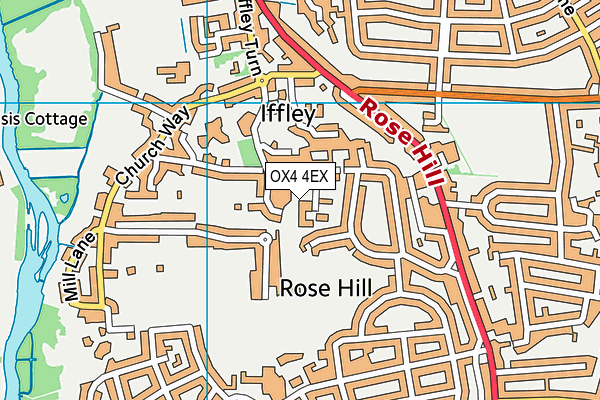 OX4 4EX map - OS VectorMap District (Ordnance Survey)