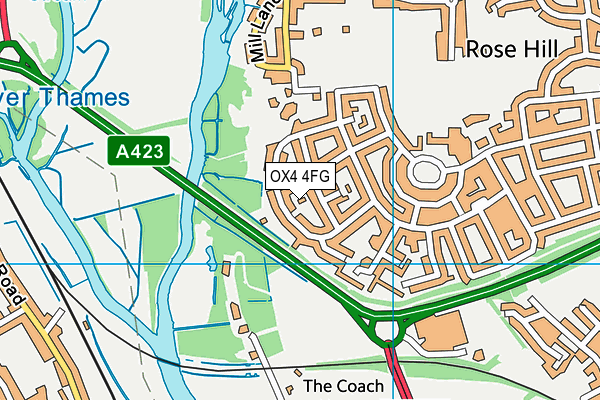 OX4 4FG map - OS VectorMap District (Ordnance Survey)