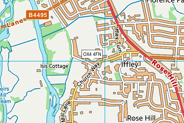 OX4 4FN map - OS VectorMap District (Ordnance Survey)