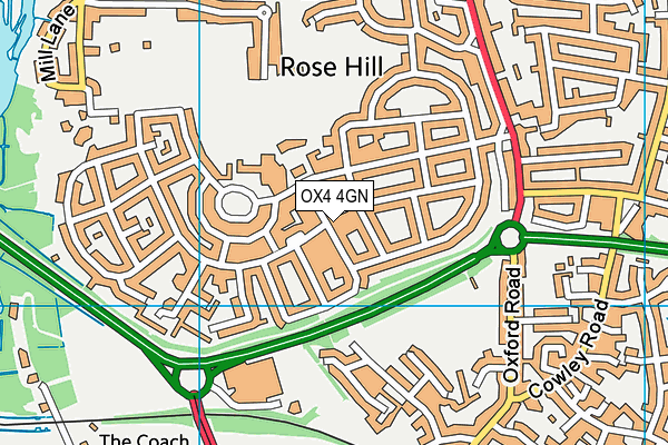 OX4 4GN map - OS VectorMap District (Ordnance Survey)