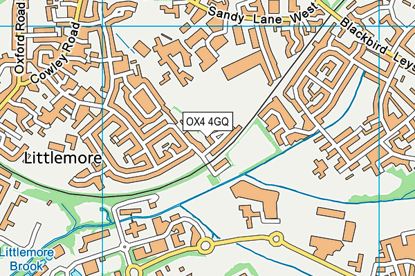 OX4 4GQ map - OS VectorMap District (Ordnance Survey)