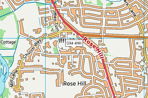 OX4 4HH map - OS VectorMap District (Ordnance Survey)