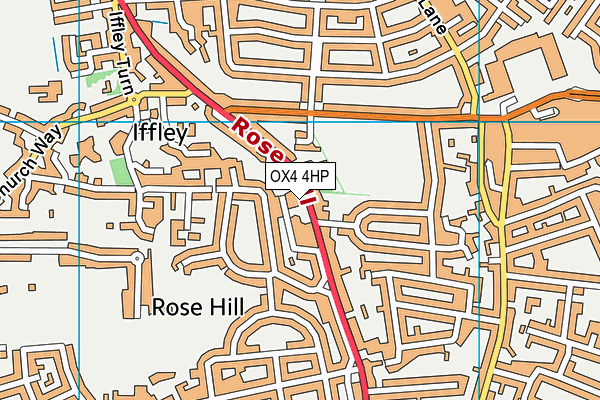 OX4 4HP map - OS VectorMap District (Ordnance Survey)