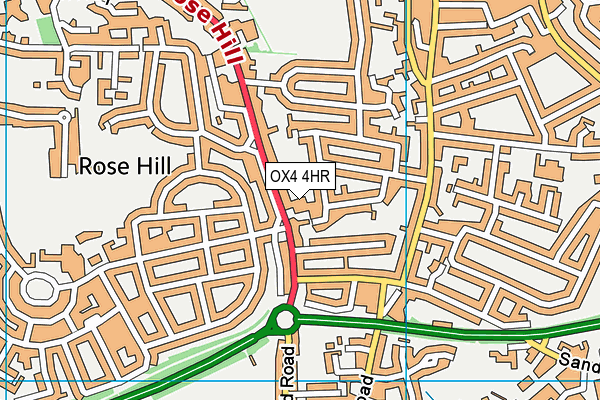 OX4 4HR map - OS VectorMap District (Ordnance Survey)