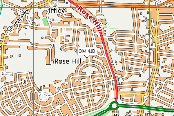 OX4 4JD map - OS VectorMap District (Ordnance Survey)