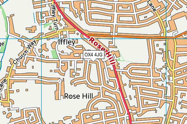 OX4 4JG map - OS VectorMap District (Ordnance Survey)