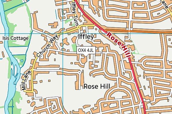 OX4 4JL map - OS VectorMap District (Ordnance Survey)