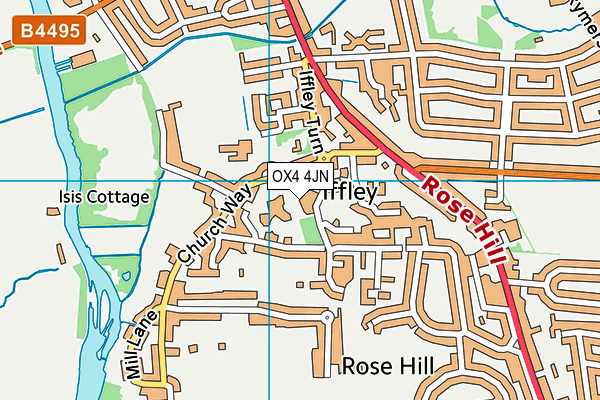 OX4 4JN map - OS VectorMap District (Ordnance Survey)