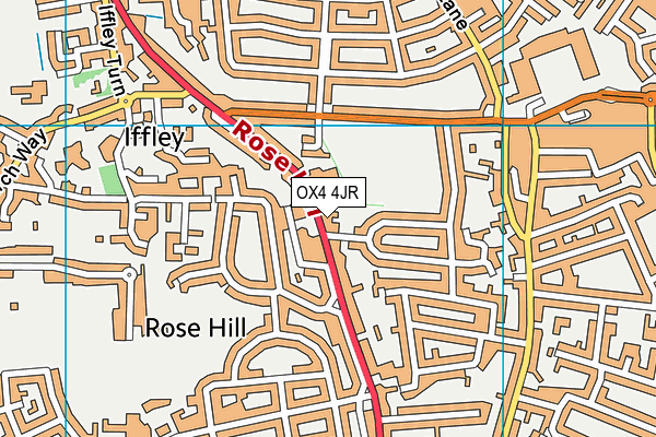 OX4 4JR map - OS VectorMap District (Ordnance Survey)