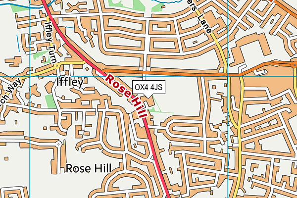 OX4 4JS map - OS VectorMap District (Ordnance Survey)