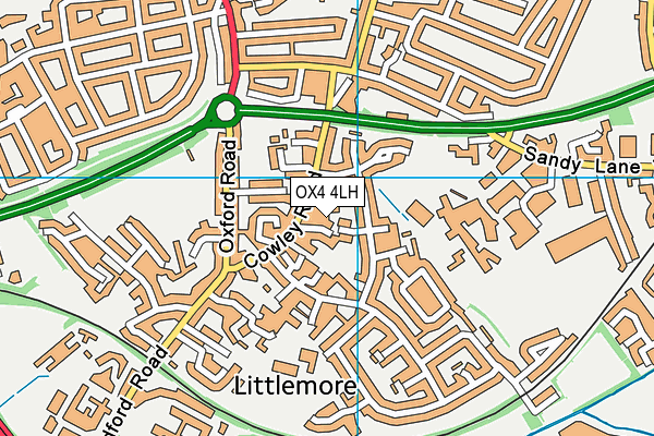 OX4 4LH map - OS VectorMap District (Ordnance Survey)