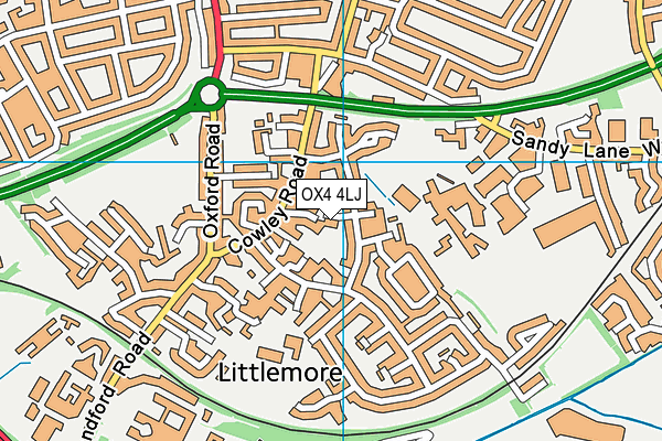 OX4 4LJ map - OS VectorMap District (Ordnance Survey)