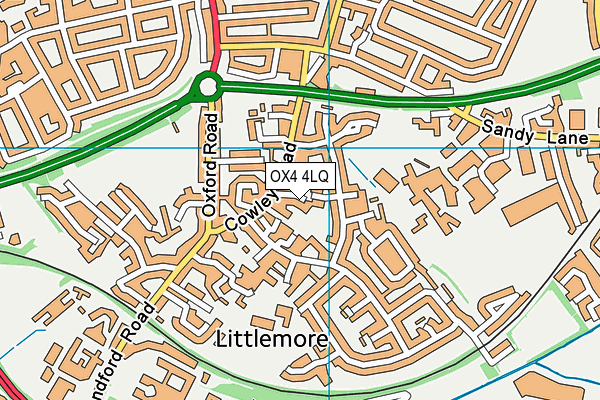 OX4 4LQ map - OS VectorMap District (Ordnance Survey)