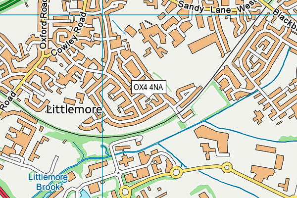 OX4 4NA map - OS VectorMap District (Ordnance Survey)