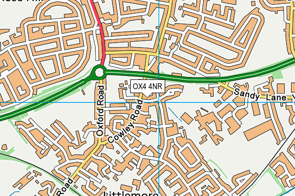OX4 4NR map - OS VectorMap District (Ordnance Survey)
