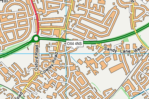 OX4 4NS map - OS VectorMap District (Ordnance Survey)